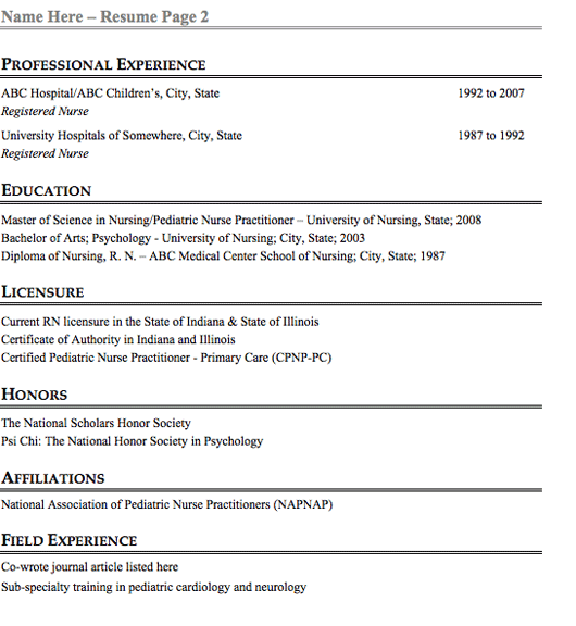 nursing curriculum vitae template. You may purchase this resume